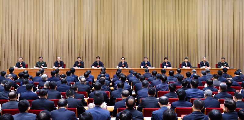 （媒体发稿，共一张）1月22日，中共中央政治局委员、中央政法委书记郭声琨在北京出席中央政法工作会议并讲话。  摄影   郝帆_副本.jpg