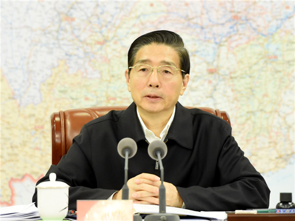 （媒体发共两张，此为第2张）10月31日，中共中央政治局委员、中央书记处书记、中央政法委书记郭声琨在京主持召开中央政法委员会全体会议。郝帆 摄.jpg