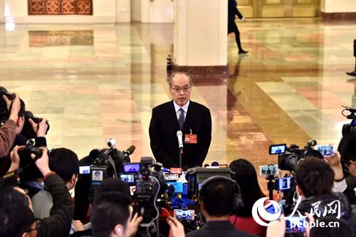 司法部部长张军。人民网记者翁奇羽 摄